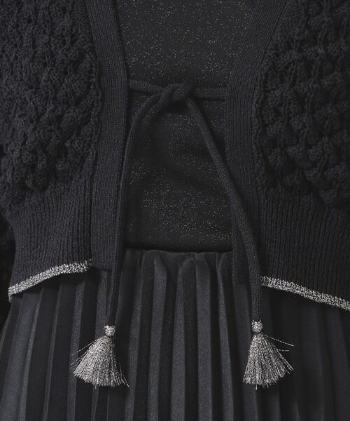 SunaUna / スーナウーナ カーディガン・ボレロ | 【透かし編み／ラメ入り】ドルマンスリーブボレロ | 詳細19