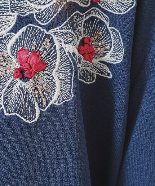 SunaUna / スーナウーナ カーディガン・ボレロ | 【SS~Lサイズ展開/リボン&ビーズ刺繍】クラフトニットカーディガン | 詳細13