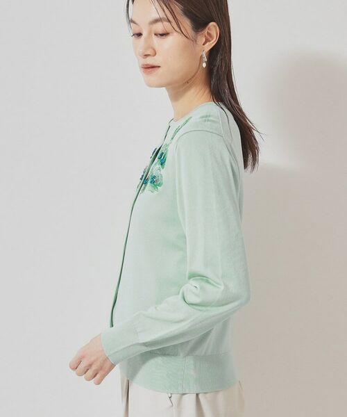 SunaUna / スーナウーナ カーディガン・ボレロ | 【SS~Lサイズ展開/リボン&ビーズ刺繍】クラフトニットカーディガン | 詳細15