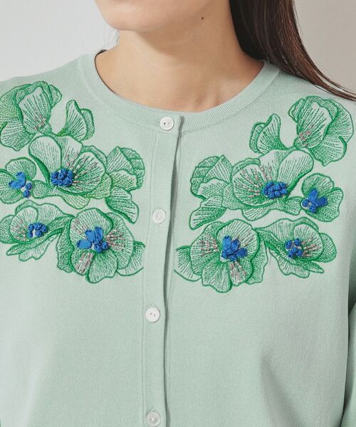 SunaUna / スーナウーナ カーディガン・ボレロ | 【SS~Lサイズ展開/リボン&ビーズ刺繍】クラフトニットカーディガン | 詳細17