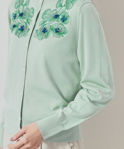 SunaUna / スーナウーナ カーディガン・ボレロ | 【SS~Lサイズ展開/リボン&ビーズ刺繍】クラフトニットカーディガン | 詳細18