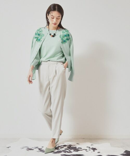 SunaUna / スーナウーナ カーディガン・ボレロ | 【SS~Lサイズ展開/リボン&ビーズ刺繍】クラフトニットカーディガン | 詳細4