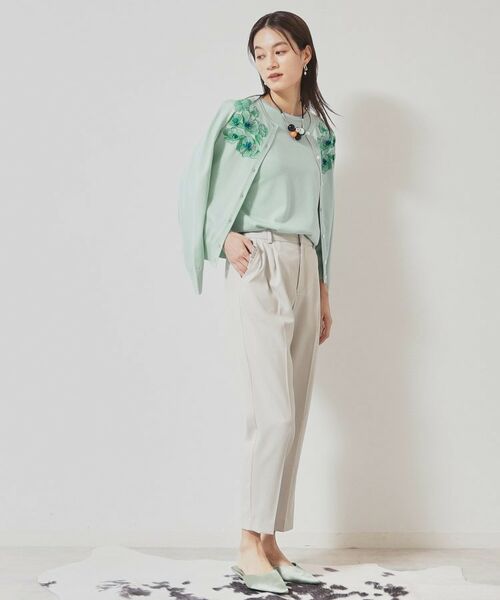 SunaUna / スーナウーナ カーディガン・ボレロ | 【SS~Lサイズ展開/リボン&ビーズ刺繍】クラフトニットカーディガン | 詳細5