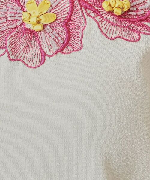 SunaUna / スーナウーナ カーディガン・ボレロ | 【SS~Lサイズ展開/リボン&ビーズ刺繍】クラフトニットカーディガン | 詳細8