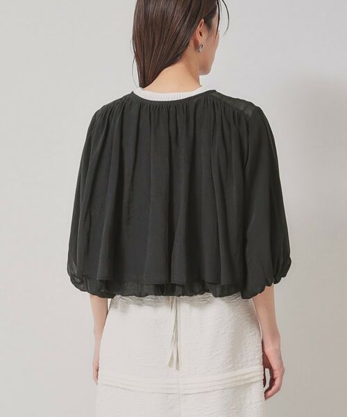 SunaUna / スーナウーナ レザーブルゾン・ジャケット | 【パウダーシフォン/バルーンスリーブ】クロプトブルゾン | 詳細11