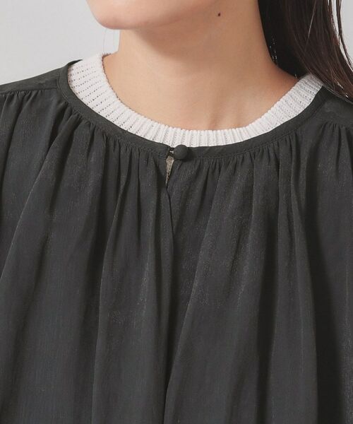 SunaUna / スーナウーナ レザーブルゾン・ジャケット | 【パウダーシフォン/バルーンスリーブ】クロプトブルゾン | 詳細12