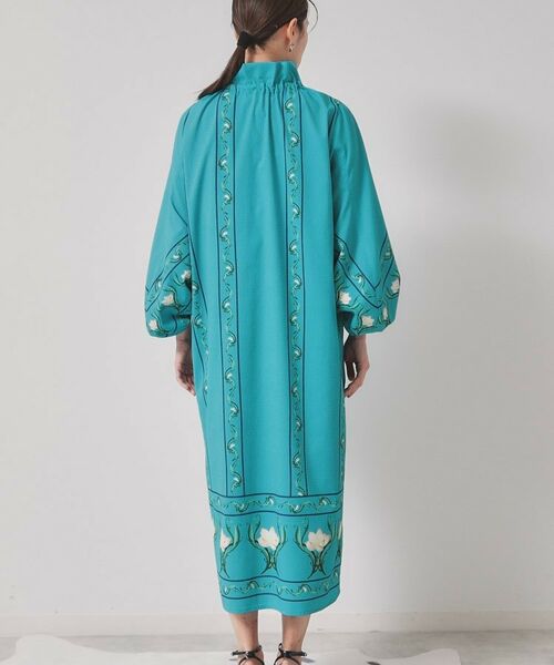 SunaUna / スーナウーナ ロング・マキシ丈ワンピース | 【スタンドフリル＆リボン】オリエンタルパネルワンピース | 詳細11