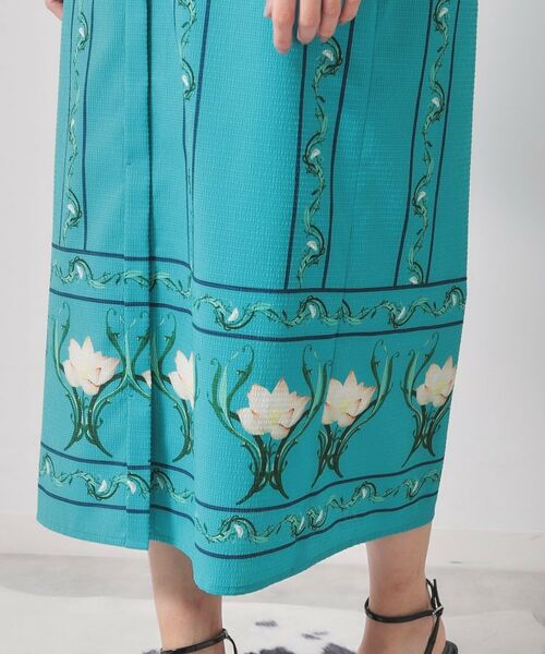 SunaUna / スーナウーナ ロング・マキシ丈ワンピース | 【スタンドフリル＆リボン】オリエンタルパネルワンピース | 詳細15