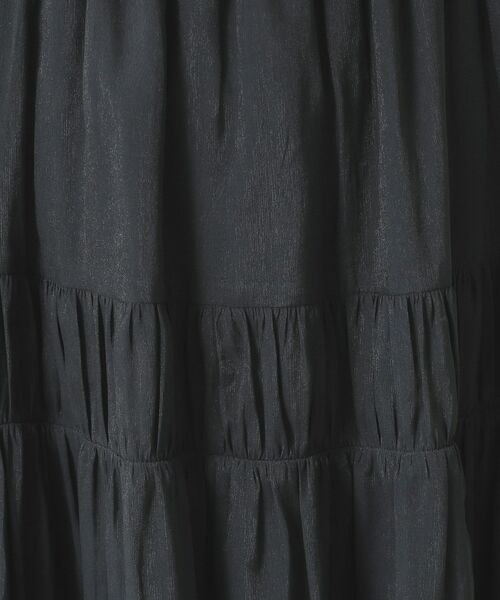SunaUna / スーナウーナ ロング・マキシ丈ワンピース | 【パウダーシフォン／シャーリング】ロングワンピース | 詳細7