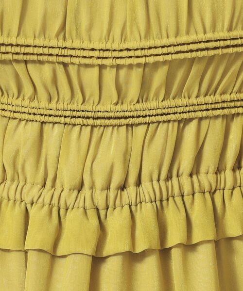 SunaUna / スーナウーナ ロング・マキシ丈ワンピース | 【パウダーシフォン／シャーリング】ロングワンピース | 詳細9