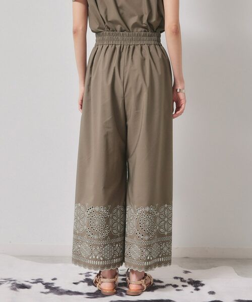 SunaUna / スーナウーナ パンツ | 【幾何柄／エンブロイダリー】ウエストゴムガウチョパンツ | 詳細12