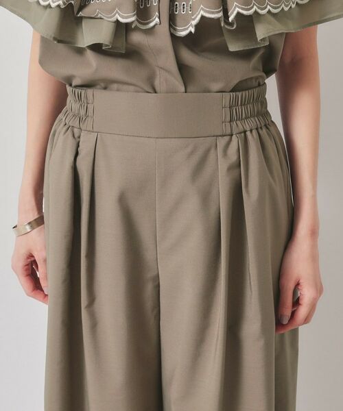 SunaUna / スーナウーナ パンツ | 【幾何柄／エンブロイダリー】ウエストゴムガウチョパンツ | 詳細13