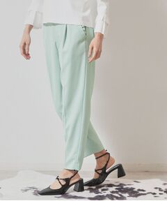 SunaUna / スーナウーナ パンツ | 【ポケットフリル／大人フェミニン】テーパードパンツ