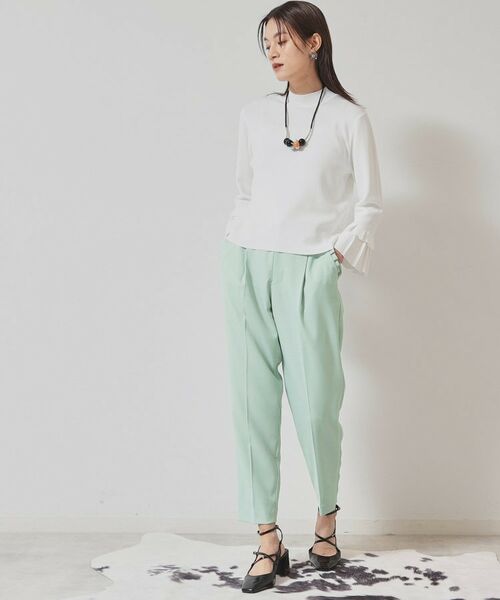 SunaUna / スーナウーナ パンツ | 【ポケットフリル/大人フェミニン】テーパードパンツ | 詳細11