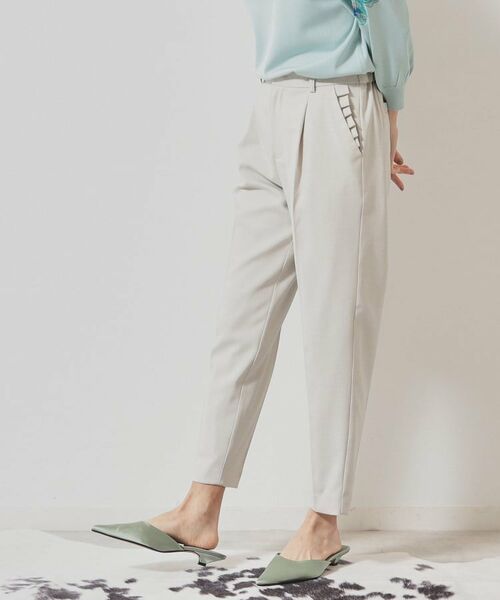 SunaUna / スーナウーナ パンツ | 【ポケットフリル/大人フェミニン】テーパードパンツ | 詳細2