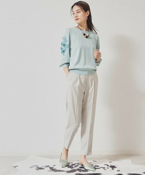 SunaUna / スーナウーナ パンツ | 【ポケットフリル/大人フェミニン】テーパードパンツ | 詳細4