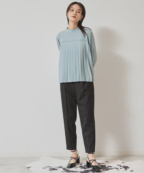 SunaUna / スーナウーナ パンツ | 【ポケットフリル/大人フェミニン】テーパードパンツ | 詳細8