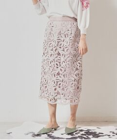 SunaUna / スーナウーナ スカート | 【リボンレース／S～Lサイズ展開】裾スカラタイトスカート