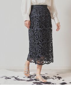 SunaUna / スーナウーナ スカート | 【リボンレース／S～Lサイズ展開】裾スカラタイトスカート