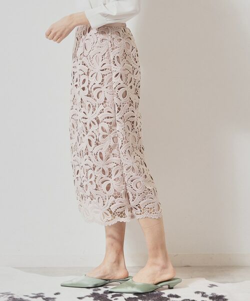 SunaUna / スーナウーナ スカート | 【リボンレース/S~Lサイズ展開】裾スカラタイトスカート | 詳細14