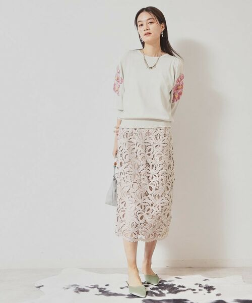 SunaUna / スーナウーナ スカート | 【リボンレース/S~Lサイズ展開】裾スカラタイトスカート | 詳細5