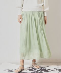 SunaUna / スーナウーナ ロング・マキシ丈スカート | 【春色／ウエストゴム】ロングプリーツスカート