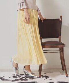 SunaUna / スーナウーナ ロング・マキシ丈スカート | 【春色／ウエストゴム】ロングプリーツスカート