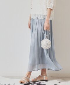 SunaUna / スーナウーナ ロング・マキシ丈スカート | 【春色／ウエストゴム】ロングプリーツスカート