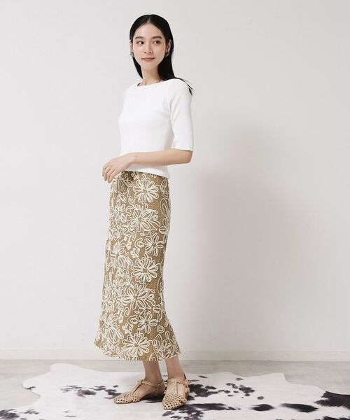 SunaUna / スーナウーナ ロング・マキシ丈スカート | 【ウエスト総ゴム／コードレース】マーメイドスカート | 詳細4