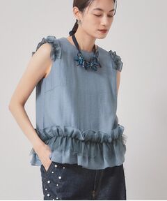 SunaUna / スーナウーナ シャツ・ブラウス | 【フリル＆フリル／大人フェミニン】チュニックブラウス