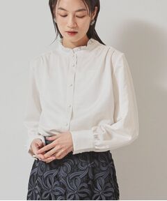 SunaUna / スーナウーナ シャツ・ブラウス | 【衿フリル／パフスリーブ】ヴィンテージサテンブラウス