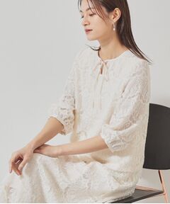 SunaUna / スーナウーナ シャツ・ブラウス | 【春色／セットアップ可】裾スカラレースブラウス