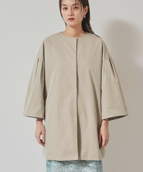 SunaUna / スーナウーナ その他アウター | 【フレアスリーブ／裏付き】ミドル丈コート | 詳細10