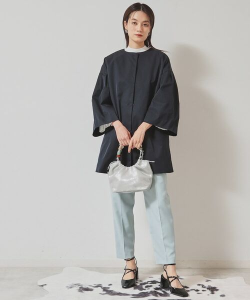 SunaUna / スーナウーナ その他アウター | 【フレアスリーブ／裏付き】ミドル丈コート | 詳細3