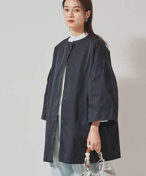 SunaUna / スーナウーナ その他アウター | 【フレアスリーブ／裏付き】ミドル丈コート | 詳細6