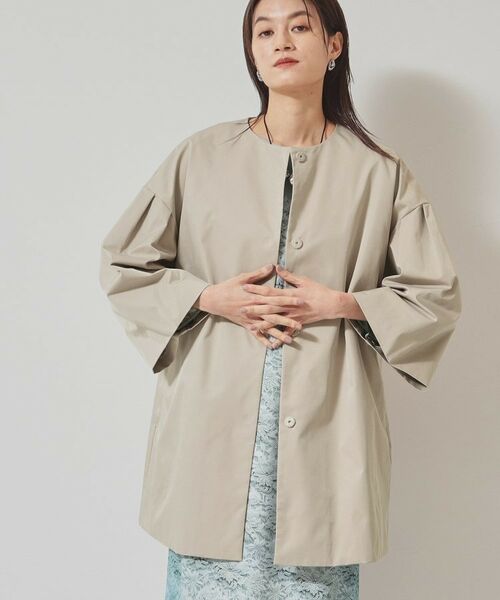 SunaUna / スーナウーナ その他アウター | 【フレアスリーブ／裏付き】ミドル丈コート | 詳細8