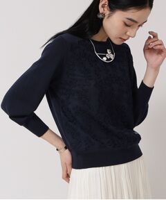 SunaUna / スーナウーナ ニット・セーター | 【チュールレース／コード刺繍】プチクラフトニット