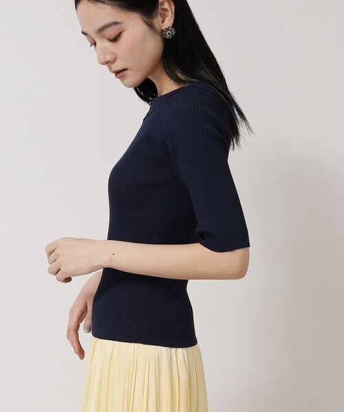 SunaUna / スーナウーナ ニット・セーター | 【接触冷感／アンサンブル可】パール調パーツ付きニット | 詳細14