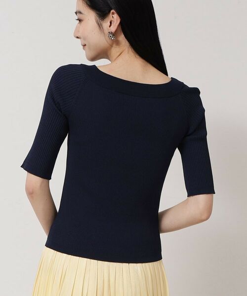 SunaUna / スーナウーナ ニット・セーター | 【接触冷感／アンサンブル可】パール調パーツ付きニット | 詳細15