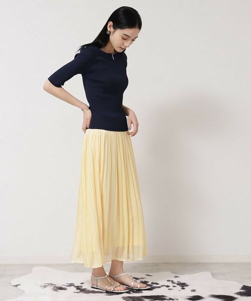 SunaUna / スーナウーナ ニット・セーター | 【接触冷感／アンサンブル可】パール調パーツ付きニット | 詳細4