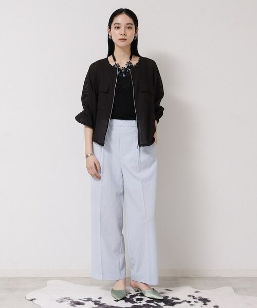 SunaUna / スーナウーナ レザーブルゾン・ジャケット | 【メッシュ／パフスリーブ】ライトブルゾン | 詳細4