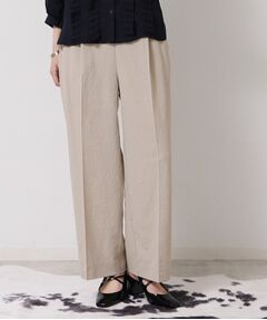 SunaUna / スーナウーナ パンツ | 【ウエストゴム／カラ三素材】ワイドパンツ