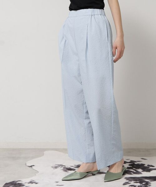 SunaUna / スーナウーナ パンツ | 【ウエストゴム／カラ三素材】ワイドパンツ | 詳細11