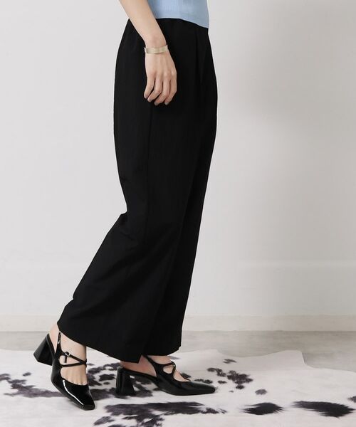 SunaUna / スーナウーナ パンツ | 【ウエストゴム／カラ三素材】ワイドパンツ | 詳細2