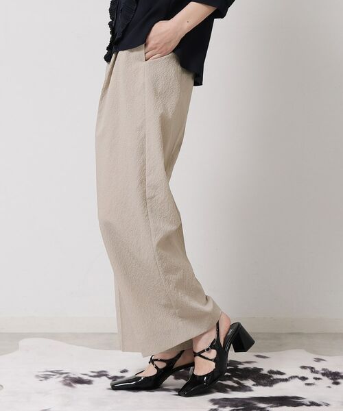 SunaUna / スーナウーナ パンツ | 【ウエストゴム／カラ三素材】ワイドパンツ | 詳細7