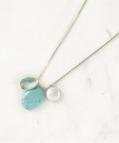 SunaUna / スーナウーナ ネックレス・ペンダント・チョーカー | 【ターコイズ風パーツ】ワントップネックレス
