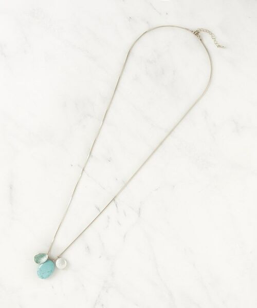 SunaUna / スーナウーナ ネックレス・ペンダント・チョーカー | 【ターコイズ風パーツ】ワントップネックレス | 詳細2