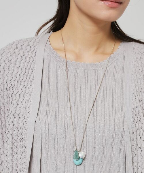 SunaUna / スーナウーナ ネックレス・ペンダント・チョーカー | 【ターコイズ風パーツ】ワントップネックレス | 詳細5