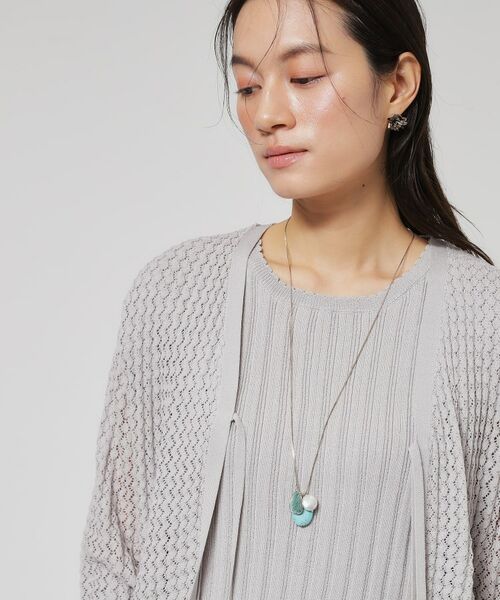 SunaUna / スーナウーナ ネックレス・ペンダント・チョーカー | 【ターコイズ風パーツ】ワントップネックレス | 詳細6