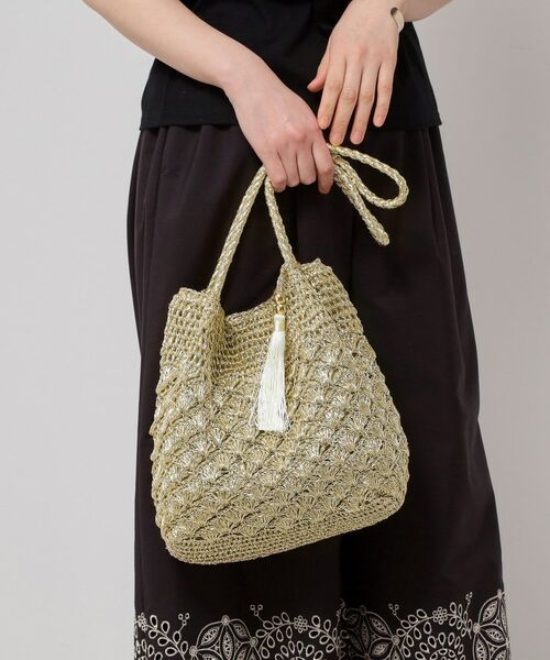 SunaUna / スーナウーナ トートバッグ | 【こなれ見え!/肩掛け可能/軽量】メタリックトートバッグ | 詳細14